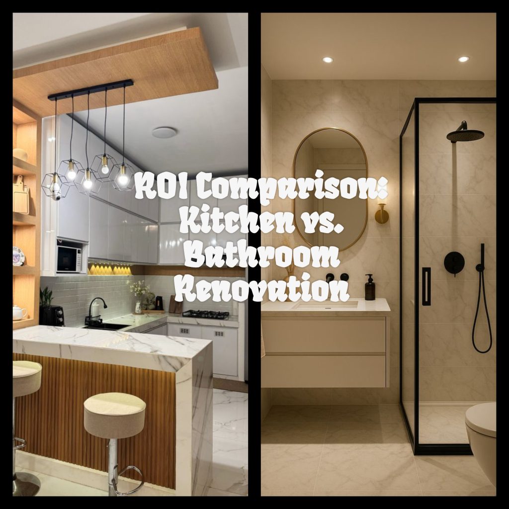 ROI Comparison: Kitchen vs. Bathroom Renovation