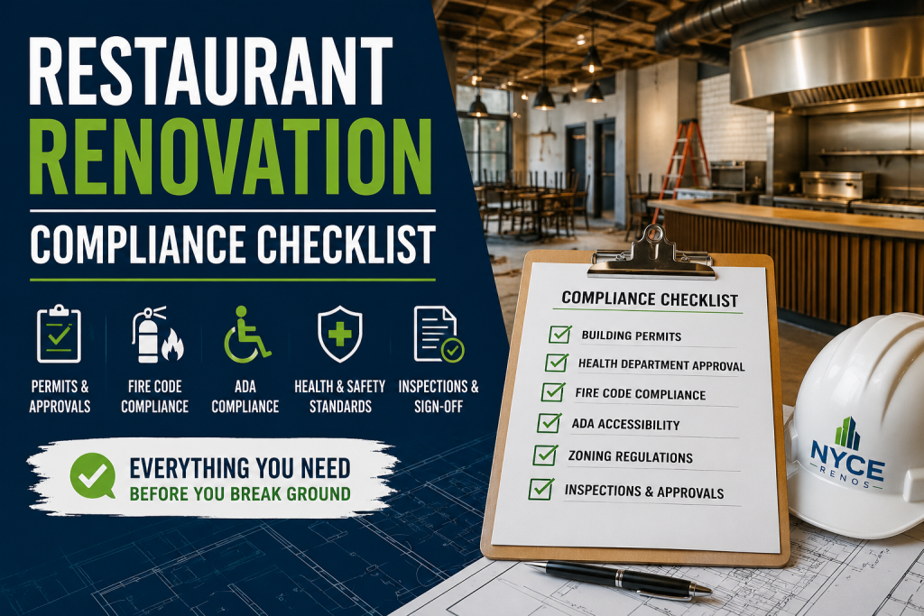 Restaurant Renovation Compliance Checklist