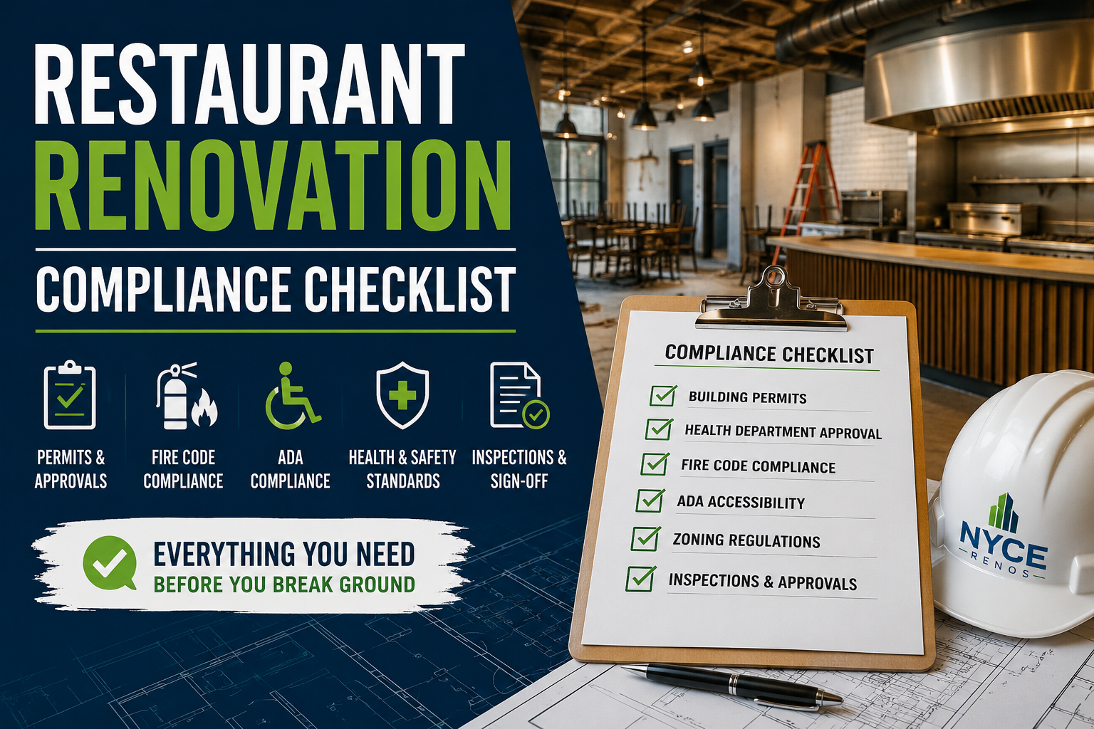 Restaurant Renovation Compliance Checklist