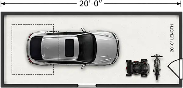 20 foot garage length