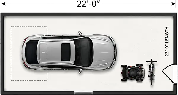 22 foot garage length