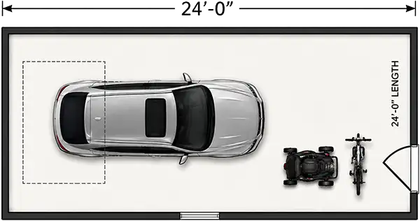 24 foot garage length