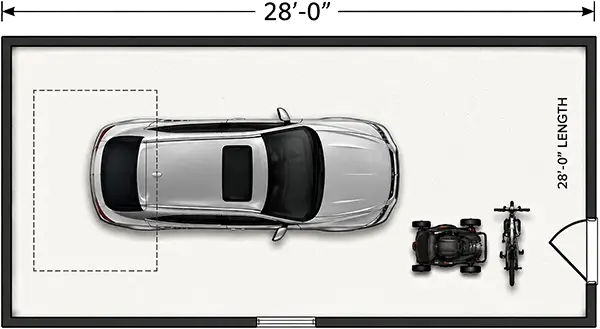 28 foot garage length