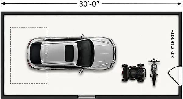 30 foot garage length