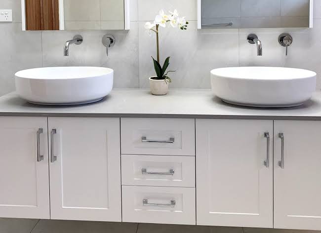 custom cabinatory in bathroom