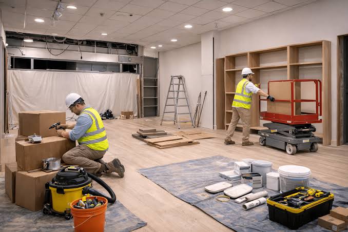 construction of retail store