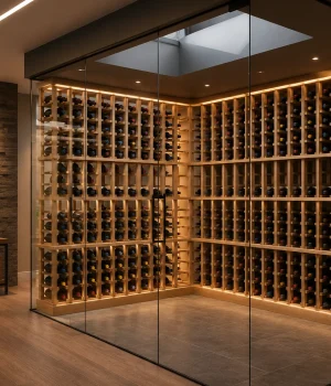 Curved Corner Wine Rack